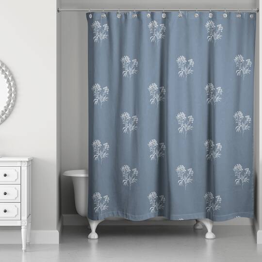 Small Blooms Shower Curtain